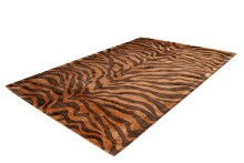 Teppich >Sinai< in Braun / Dunkelbraun, 100% Viskose - 230x160cm (LxB)