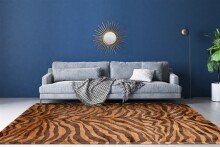 Teppich >Sinai< in Braun / Dunkelbraun, 100% Viskose - 230x160cm (LxB)