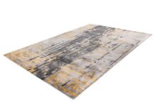 Teppich >Sinai< in Grau / Blau / Gold, 100% Viskose - 230x160cm (LxB)