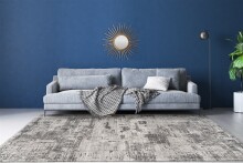 Teppich >Sinai< in Anthrazit, 100% Viskose - 150x80cm (LxB)
