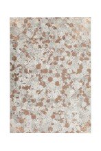 Teppich >Spark< in Elfenbein / Chrom, 100% Leder -...