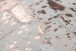 Teppich >Spark< in Elfenbein / Chrom, 100% Leder - 150x80cm (LxB)