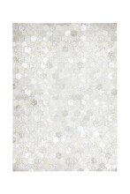 Teppich >Spark< in Grau / Silber, 100% Leder -...