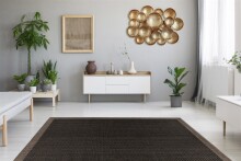 Teppich >Splash< in Anthrazit / Schwarz, 100% Polypropylen - 150x80cm (LxB)
