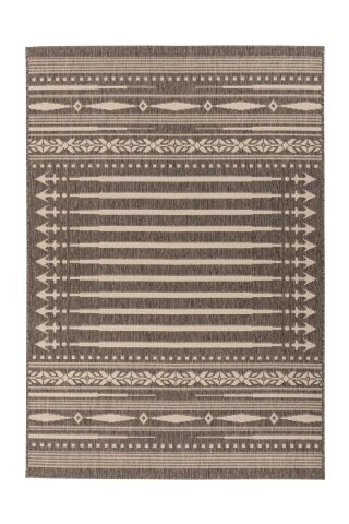 Teppich >Splash< in Braun / Creme, 100% Polypropylen - 170x120cm (LxB)