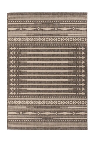 Teppich >Splash< in Braun / Creme, 100% Polypropylen - 230x160cm (LxB)