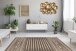 Teppich >Splash< in Braun / Creme, 100% Polypropylen - 290x200cm (LxB)