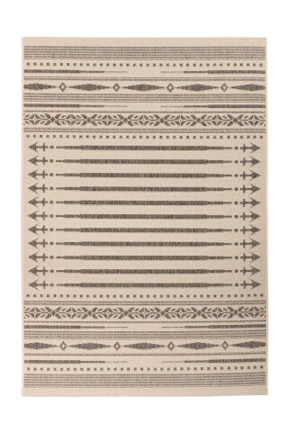 Teppich >Splash< in Creme / Braun, 100% Polypropylen - 150x80cm (LxB)