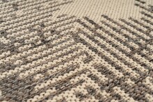 Teppich >Splash< in Creme / Braun, 100% Polypropylen - 150x80cm (LxB)