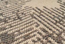 Teppich >Splash< in Creme / Braun, 100% Polypropylen - 150x80cm (LxB)