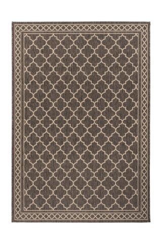 Teppich >Splash< in Braun / Creme, 100% Polypropylen - 230x160cm (LxB)