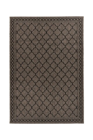 Teppich >Splash< in Grau / Braun, 100% Polypropylen - 170x120cm (LxB)