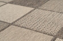 Teppich >Splash< in Braun / Creme, 100% Polypropylen - 170x120cm (LxB)