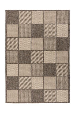 Teppich >Splash< in Braun / Creme, 100% Polypropylen - 150x80cm (LxB)