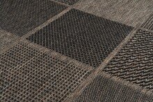 Teppich >Splash< in Grau / Braun, 100% Polypropylen - 170x120cm (LxB)