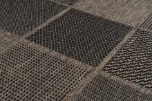 Teppich >Splash< in Grau / Braun, 100% Polypropylen - 290x200cm (LxB)