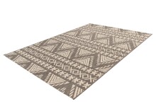 Teppich >Splash< in Braun / Creme, 100% Polypropylen - 170x120cm (LxB)
