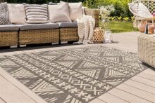 Teppich >Splash< in Braun / Creme, 100% Polypropylen - 230x160cm (LxB)