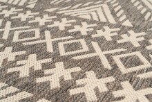 Teppich >Splash< in Braun / Creme, 100% Polypropylen - 150x80cm (LxB)