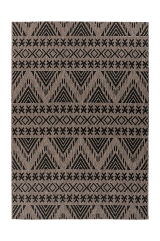 Teppich >Splash< in Grau / Braun, 100% Polypropylen - 170x120cm (LxB)