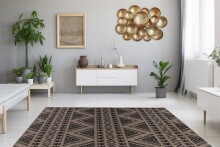 Teppich >Splash< in Grau / Braun, 100% Polypropylen - 290x200cm (LxB)