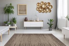 Teppich >Splash< in Braun / Creme, 100% Polypropylen - 170x120cm (LxB)
