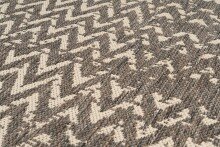 Teppich >Splash< in Braun / Creme, 100% Polypropylen - 150x80cm (LxB)