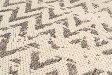 Teppich >Splash< in Creme / Braun, 100% Polypropylen - 290x200cm (LxB)