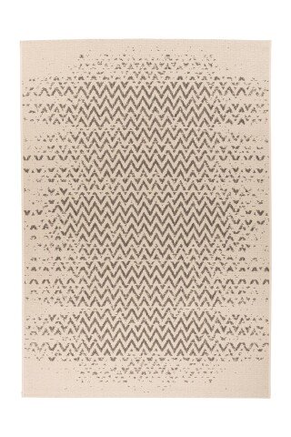 Teppich >Splash< in Creme / Braun, 100% Polypropylen - 150x80cm (LxB)