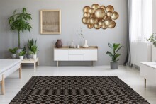Teppich >Splash< in Anthrazit / Schwarz, 100% Polypropylen - 230x160cm (LxB)