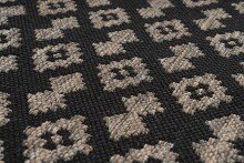 Teppich >Splash< in Anthrazit / Schwarz, 100% Polypropylen - 290x200cm (LxB)
