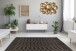 Teppich >Splash< in Anthrazit / Schwarz, 100% Polypropylen - 290x200cm (LxB)