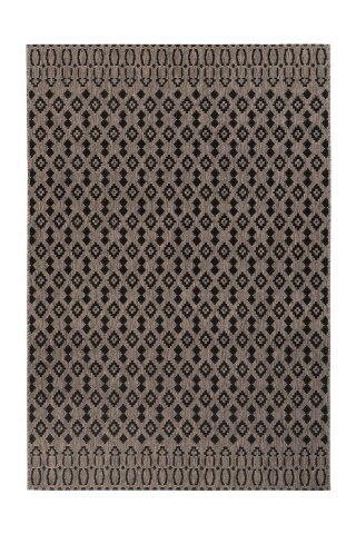 Teppich >Splash< in Grau / Braun, 100% Polypropylen - 150x80cm (LxB)
