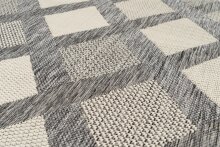 Teppich >Splash< in Creme / Grau, 100% Polypropylen - 170x120cm (LxB)