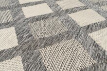 Teppich >Splash< in Creme / Grau, 100% Polypropylen - 150x80cm (LxB)