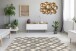 Teppich >Splash< in Creme / Grau, 100% Polypropylen - 150x80cm (LxB)