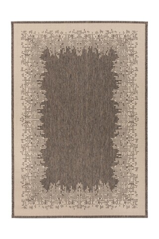 Teppich >Splash< in Braun / Creme, 100% Polypropylen - 170x120cm (LxB)