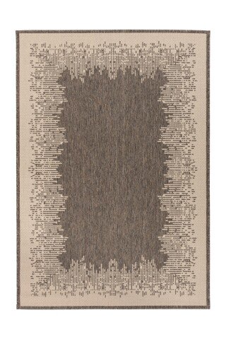 Teppich >Splash< in Braun / Creme, 100% Polypropylen - 170x120cm (LxB)