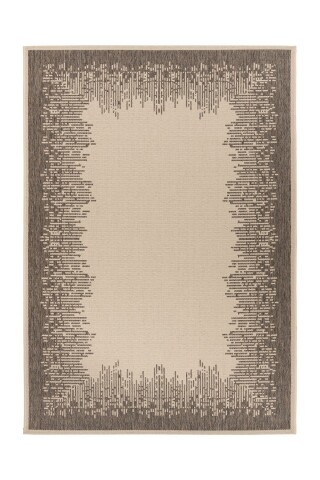 Teppich >Splash< in Creme / Braun, 100% Polypropylen - 170x120cm (LxB)