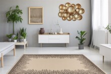 Teppich >Splash< in Creme / Braun, 100% Polypropylen - 170x120cm (LxB)