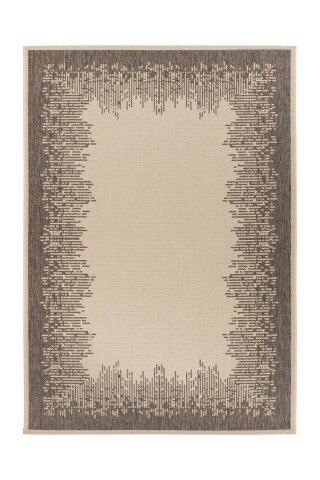 Teppich >Splash< in Creme / Braun, 100% Polypropylen - 150x80cm (LxB)