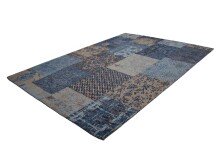 Teppich >Symphony< in Blau, 100% Baumwolle - 230x160cm (LxB)