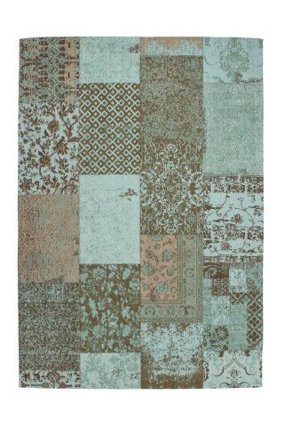 Teppich >Symphony< in Türkis, 100% Baumwolle - 170x120cm (LxB)