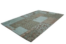 Teppich >Symphony< in Türkis, 100% Baumwolle - 230x160cm (LxB)