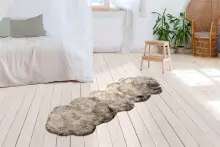 Teppich >Tender< in Grün, 50% Modacryl / 50% Polyester - 180x60cm (LxB)
