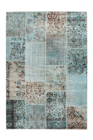 Teppich >Toska< in Creme / Grün, 100% Polyester - 170x120cm (LxB)