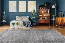 Teppich >Toska< in Grau, 100% Polyester - 150x80cm (LxB)