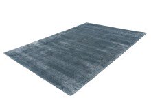 Teppich >Village< in Blau, 100% Viskose - 170x120cm (LxB)