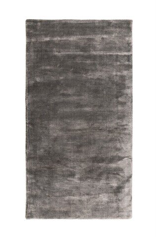 Teppich >Village< in Grau, 100% Viskose - 150x80cm (LxB)