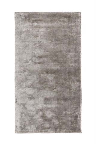 Teppich >Village< in Silber, 100% Viskose - 150x80cm (LxB)